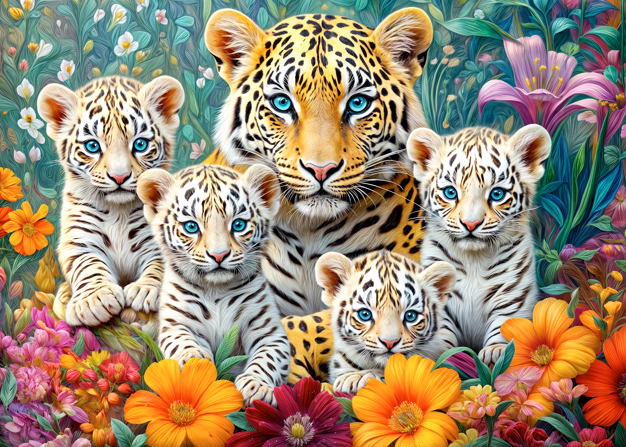 Cute tigers